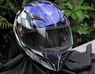Hilary's Hot helmet