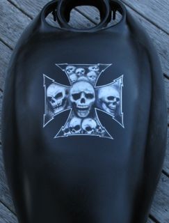 Skull Maltese cross for Rod's V Rod