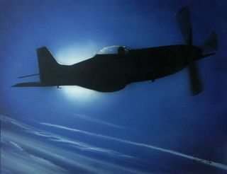 P51 Mustang Climing out