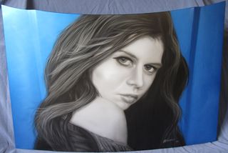 Portrait on RX 2 Showcar bonnet