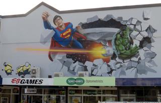 Starlight Theatre ... Taupo Superhero Mural