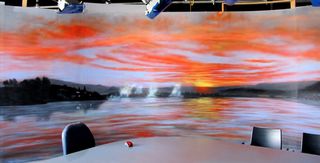 T.V. Rotorua Newsdesk Backdrop
