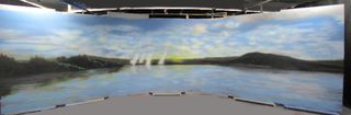 TV Rotorua Studio Backdrop 