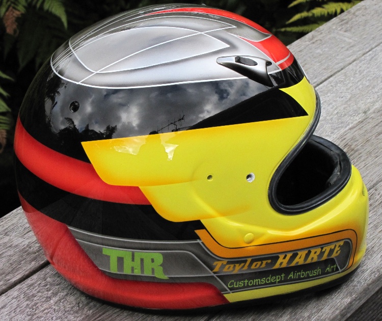 Taylor Harte's Karting Helmet