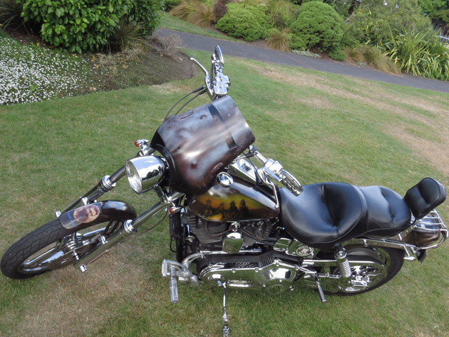 Keith Kelly's  Ned Kelly tribute Harley