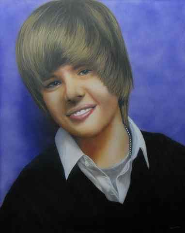 Justin Bieber portrait for N Z's greatest Fan