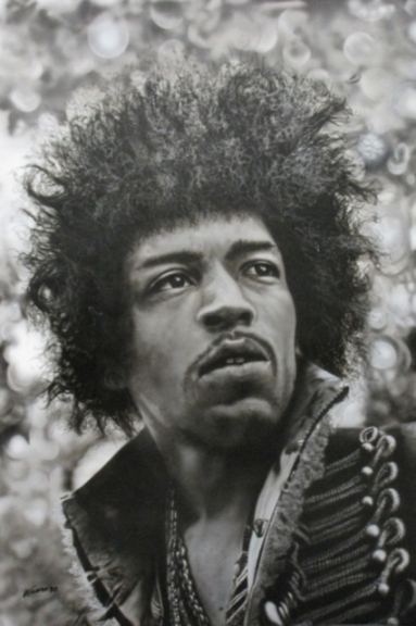 Jimi Hendrix portrait for Holly's partner Jimi